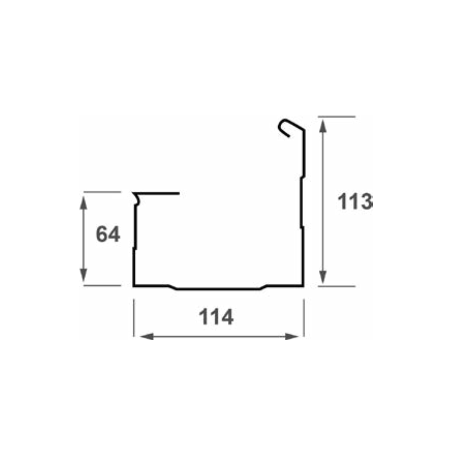 Fascia Gutter Steel Rainwater Drainage