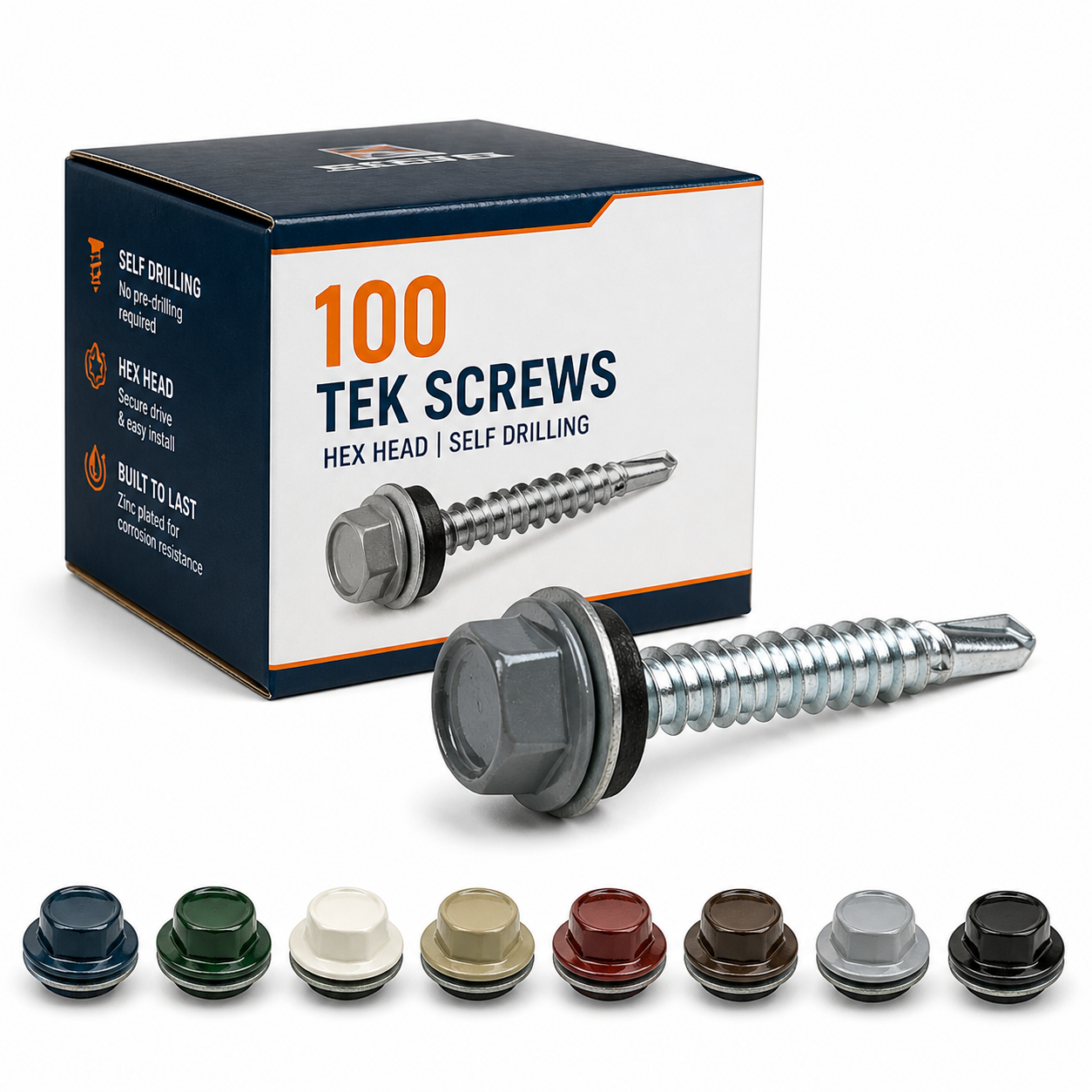 Tek Screws with Neo Washer — Secondary Fixings