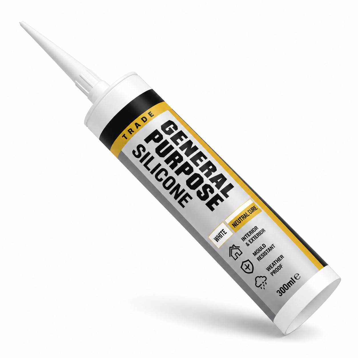Roof & Gutter Silicone Sealant – Clear & Off White – Weatherproof Sealing
